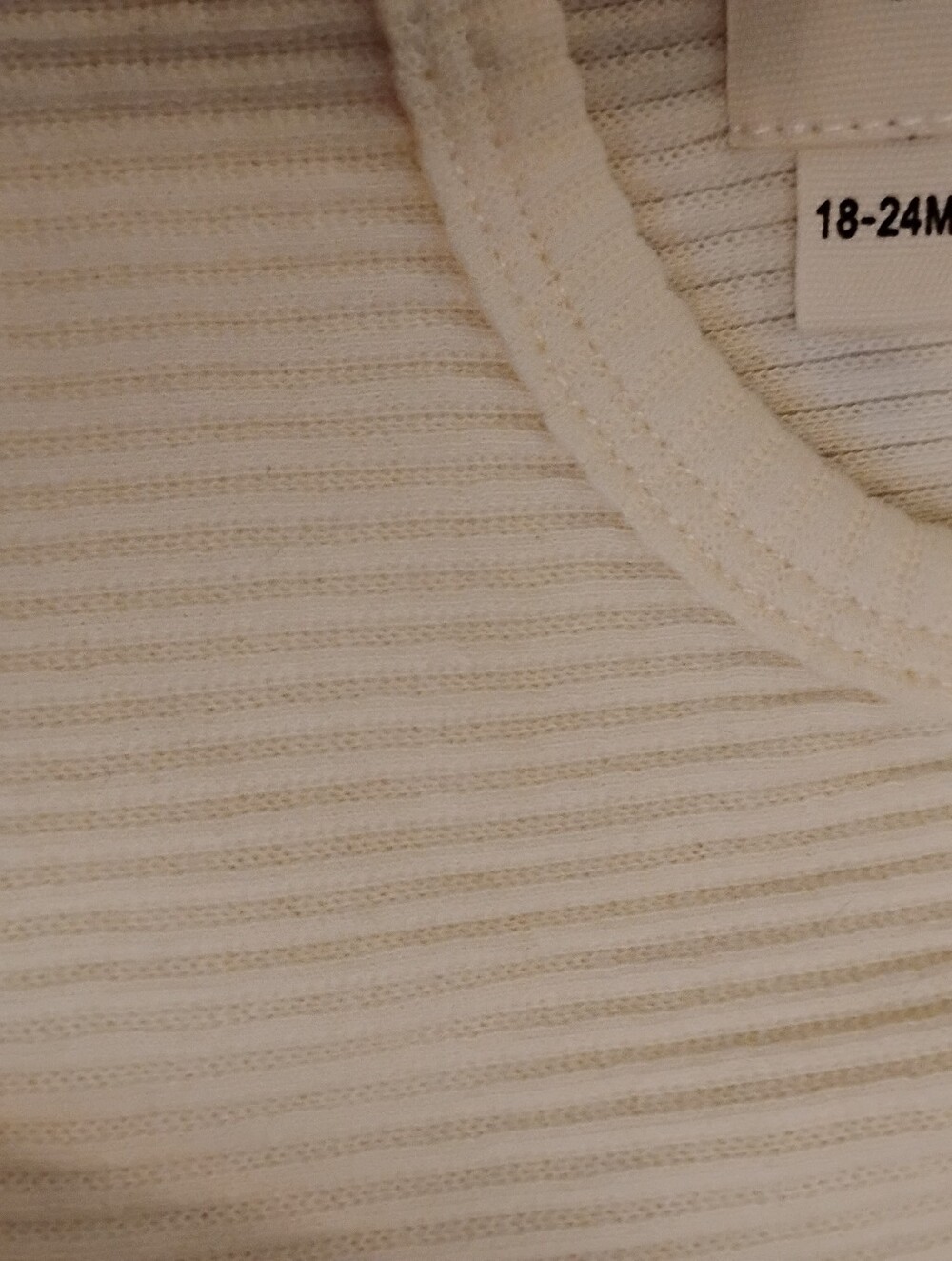 NEW Kids Ribbed Long Sleeve Set - Cream - Picture 4 of 4